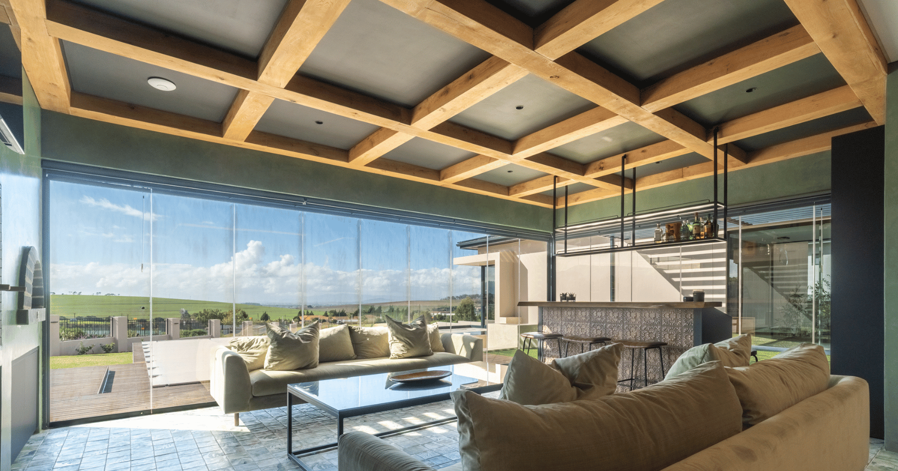 Custom aluminium and glass installation by HVS Aluminium in Wellington