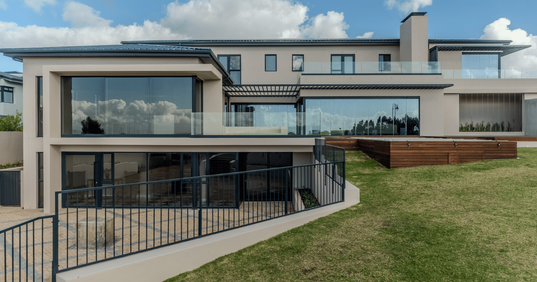 Custom aluminium and glass installation by HVS Aluminium in Wellington