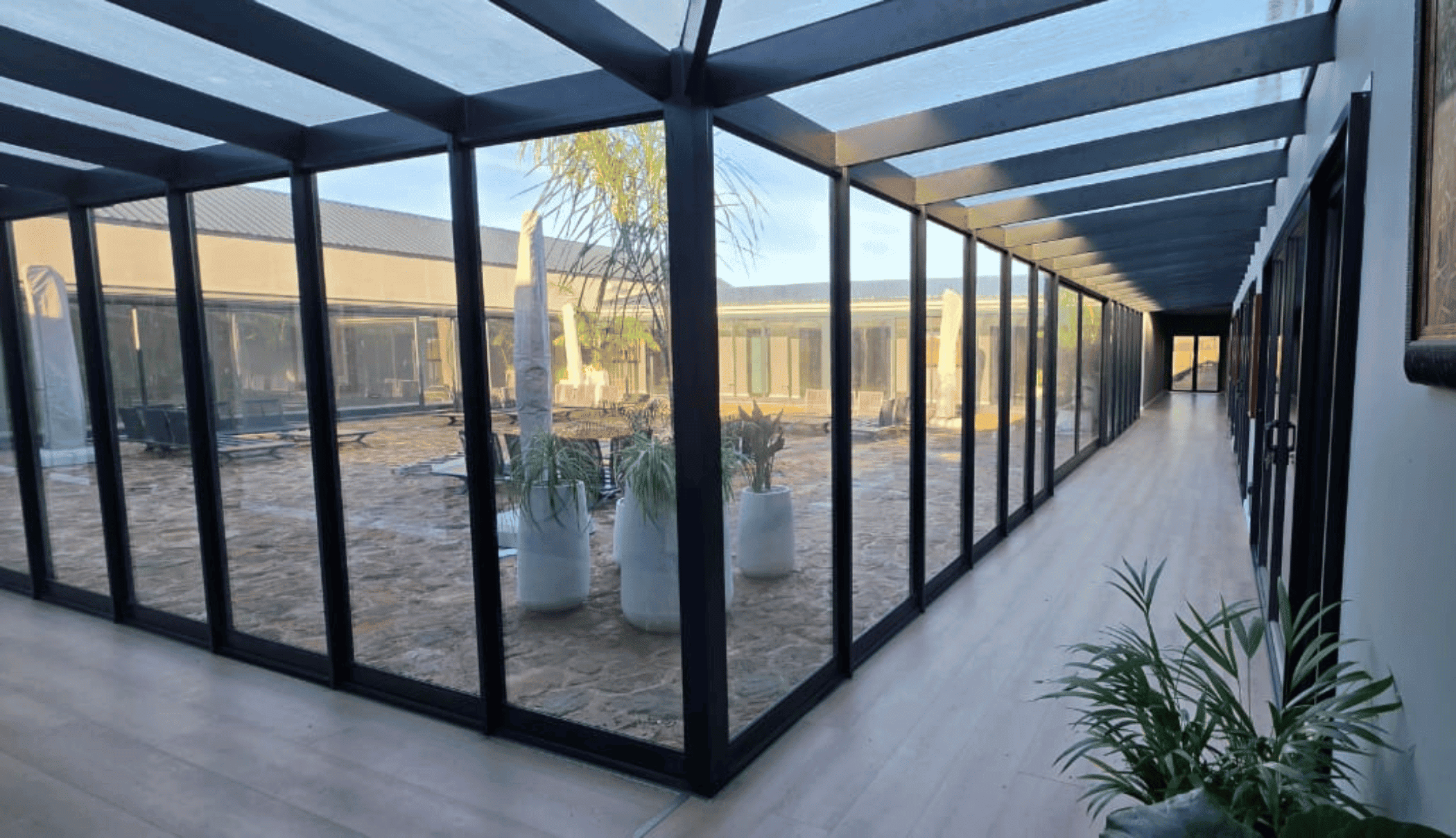 Aluminium and glass project completed by HVS