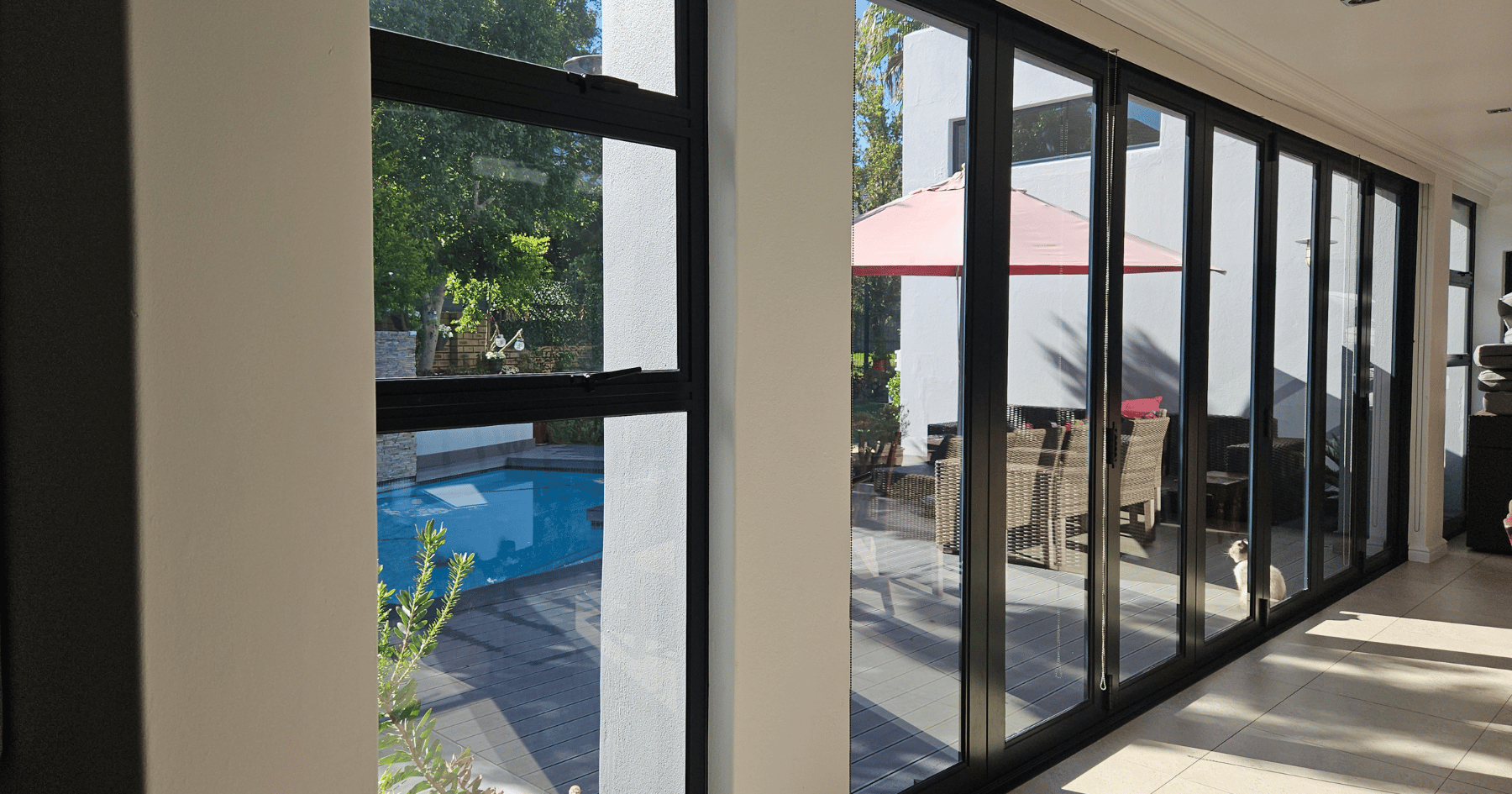 Custom aluminium and glass installation by HVS Aluminium in Wellington