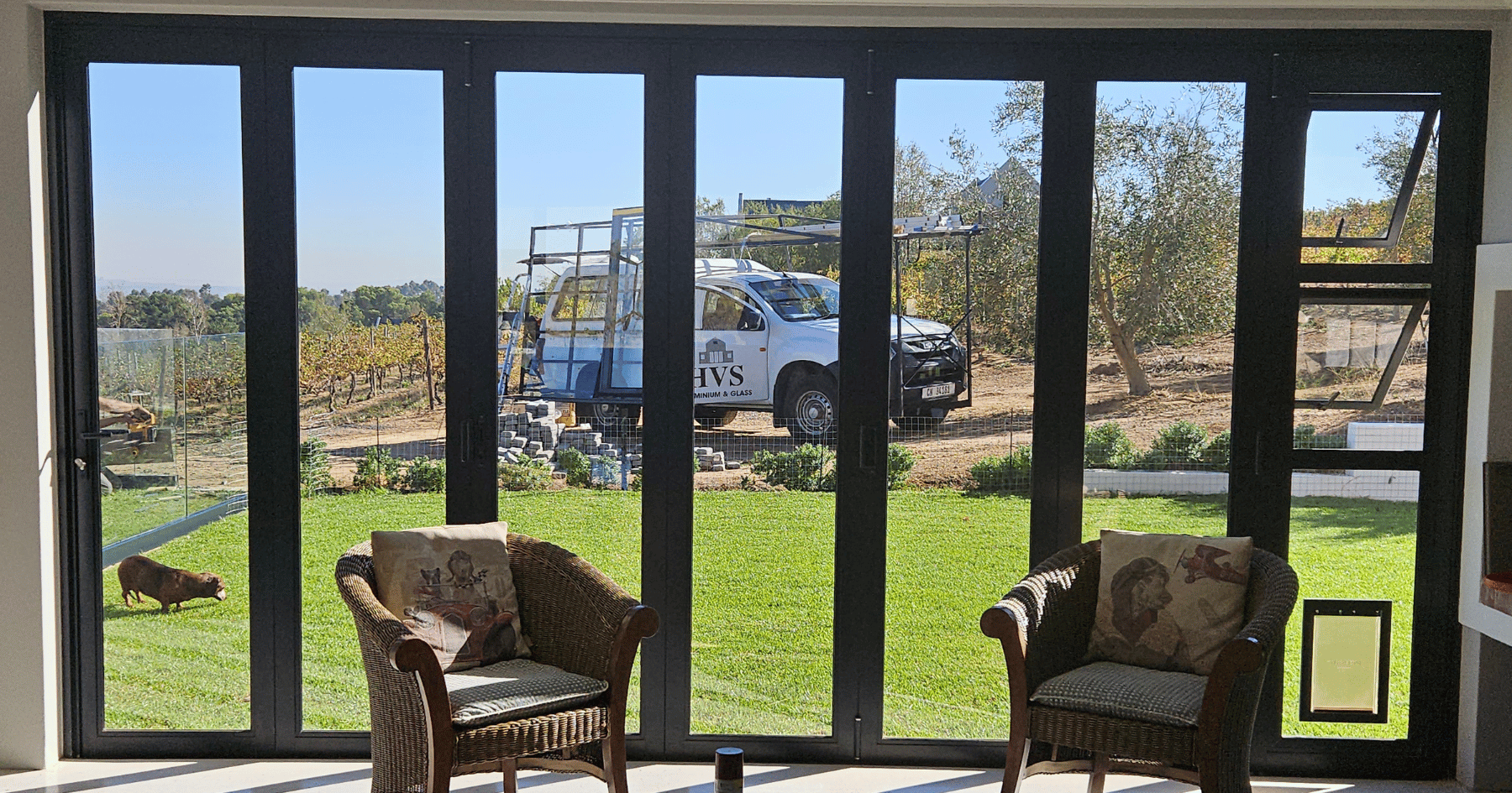 Custom aluminium and glass installation by HVS Aluminium in Wellington