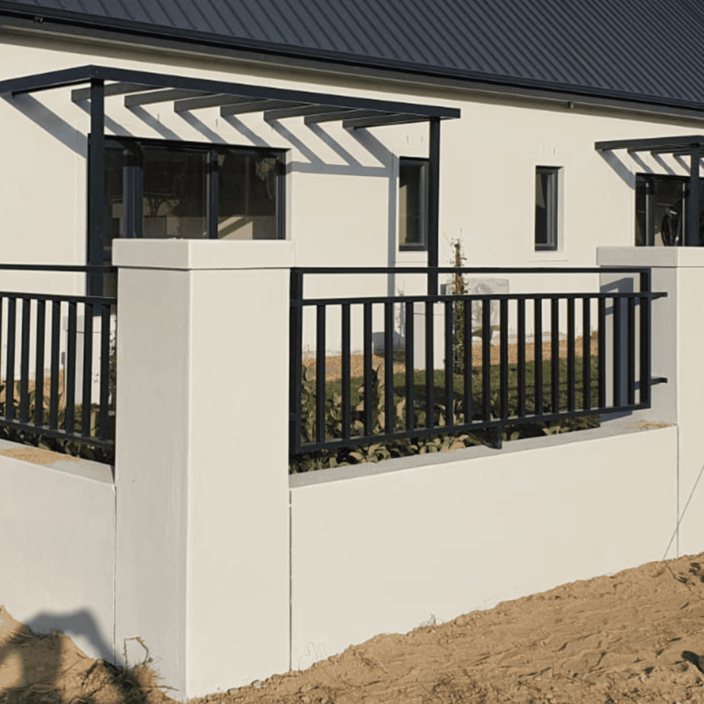 Custom aluminium balustrade installation