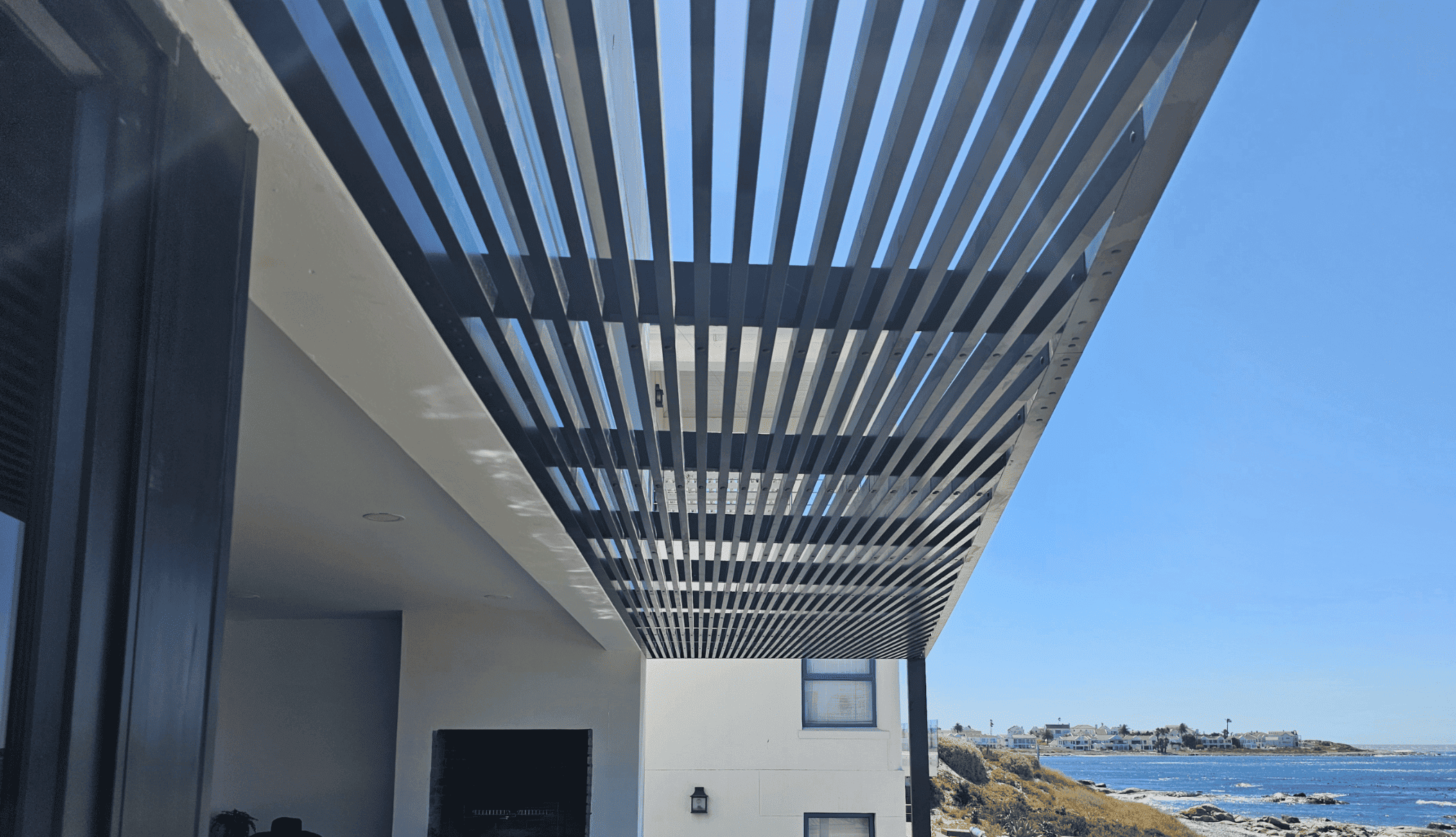 Custom aluminium pergola installation by HVS